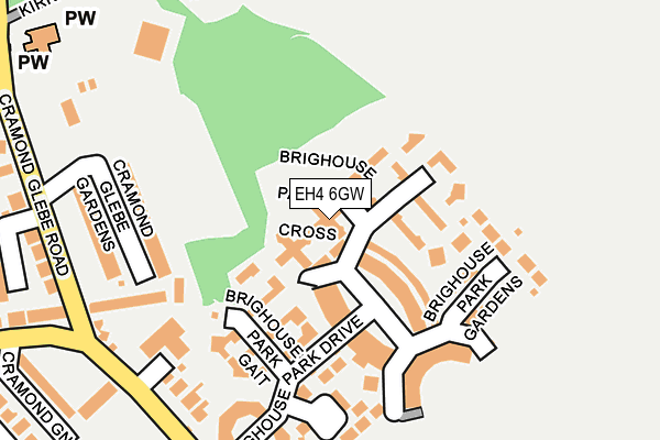 EH4 6GW map - OS OpenMap – Local (Ordnance Survey) EH4 6GW map - OS OpenMap – Local (Ordnance Survey)