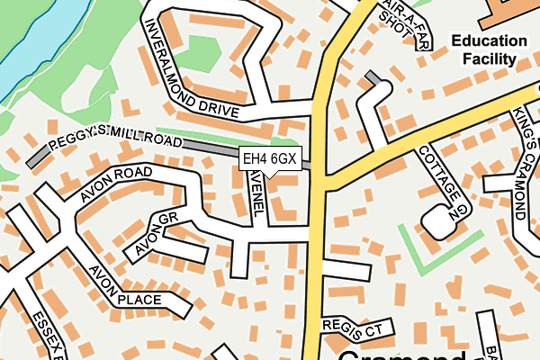 EH4 6GX map - OS OpenMap – Local (Ordnance Survey) EH4 6GX map - OS OpenMap – Local (Ordnance Survey)