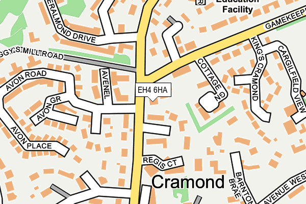 EH4 6HA map - OS OpenMap – Local (Ordnance Survey) EH4 6HA map - OS OpenMap – Local (Ordnance Survey)