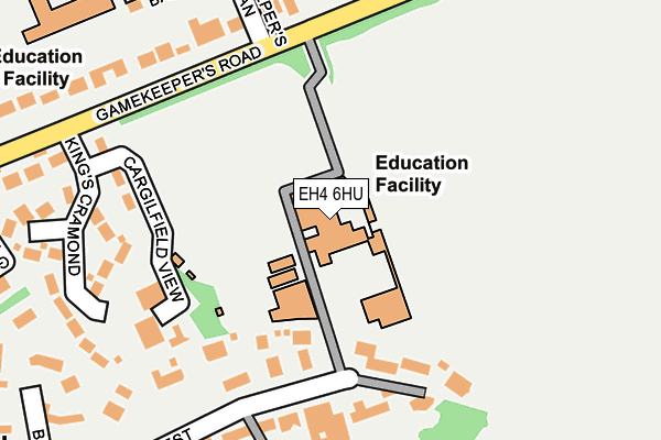 EH4 6HU map - OS OpenMap – Local (Ordnance Survey)
