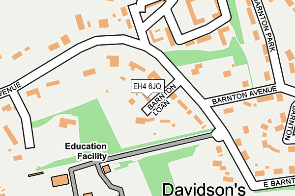 EH4 6JQ map - OS OpenMap – Local (Ordnance Survey)