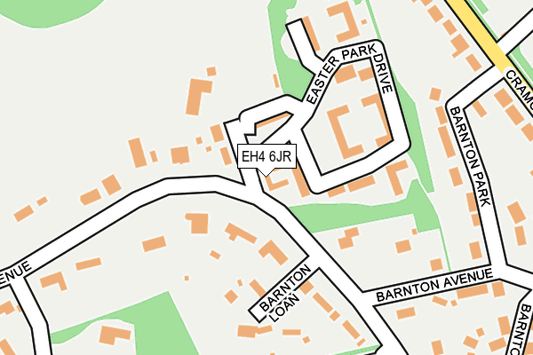 EH4 6JR map - OS OpenMap – Local (Ordnance Survey) EH4 6JR map - OS OpenMap – Local (Ordnance Survey)