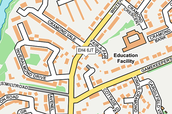EH4 6JT map - OS OpenMap – Local (Ordnance Survey) EH4 6JT map - OS OpenMap – Local (Ordnance Survey)