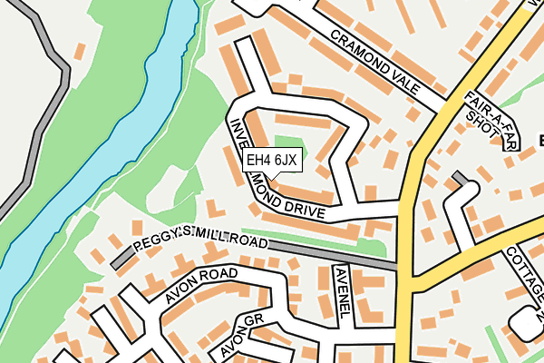 EH4 6JX map - OS OpenMap – Local (Ordnance Survey) EH4 6JX map - OS OpenMap – Local (Ordnance Survey)