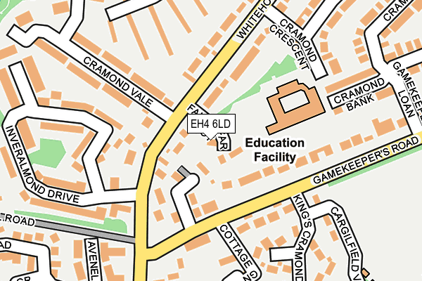 EH4 6LD map - OS OpenMap – Local (Ordnance Survey) EH4 6LD map - OS OpenMap – Local (Ordnance Survey)