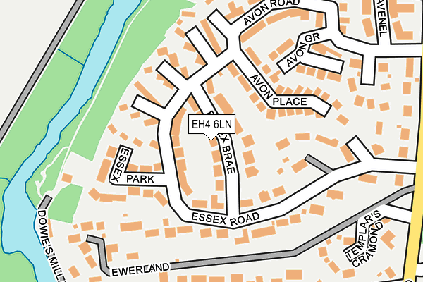 EH4 6LN map - OS OpenMap – Local (Ordnance Survey)