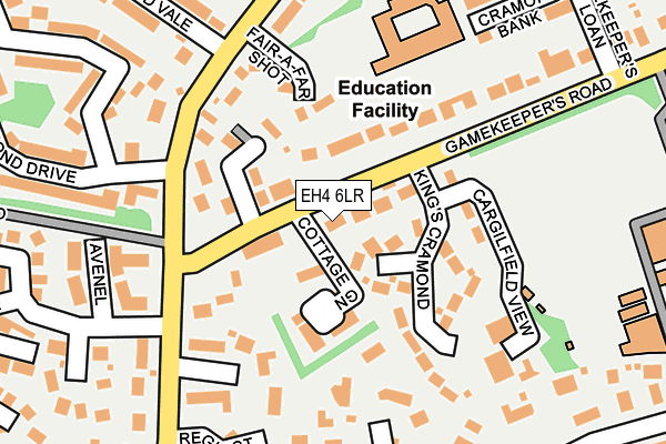EH4 6LR map - OS OpenMap – Local (Ordnance Survey) EH4 6LR map - OS OpenMap – Local (Ordnance Survey)