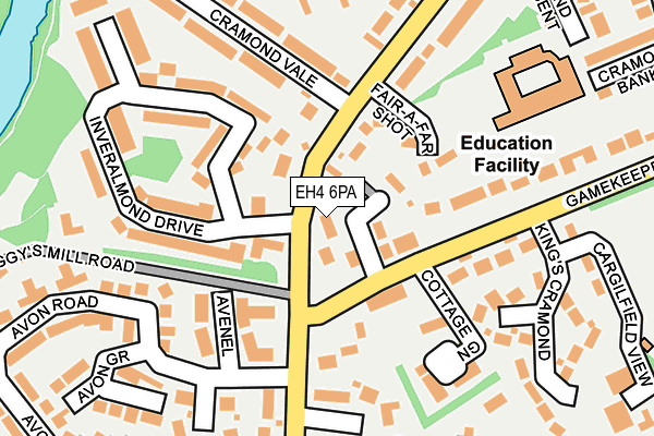 EH4 6PA map - OS OpenMap – Local (Ordnance Survey) EH4 6PA map - OS OpenMap – Local (Ordnance Survey)