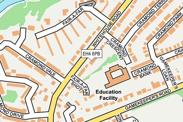 EH4 6PB map - OS OpenMap – Local (Ordnance Survey) EH4 6PB map - OS OpenMap – Local (Ordnance Survey)
