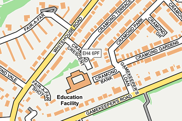 EH4 6PF map - OS OpenMap – Local (Ordnance Survey) EH4 6PF map - OS OpenMap – Local (Ordnance Survey)