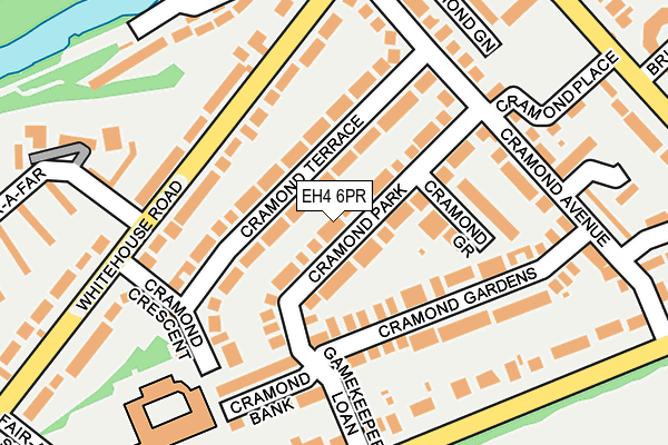 EH4 6PR map - OS OpenMap – Local (Ordnance Survey) EH4 6PR map - OS OpenMap – Local (Ordnance Survey)