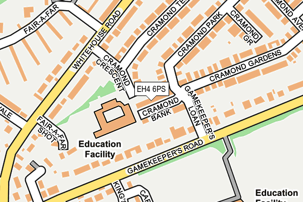EH4 6PS map - OS OpenMap – Local (Ordnance Survey) EH4 6PS map - OS OpenMap – Local (Ordnance Survey)
