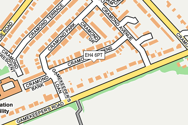EH4 6PT map - OS OpenMap – Local (Ordnance Survey) EH4 6PT map - OS OpenMap – Local (Ordnance Survey)