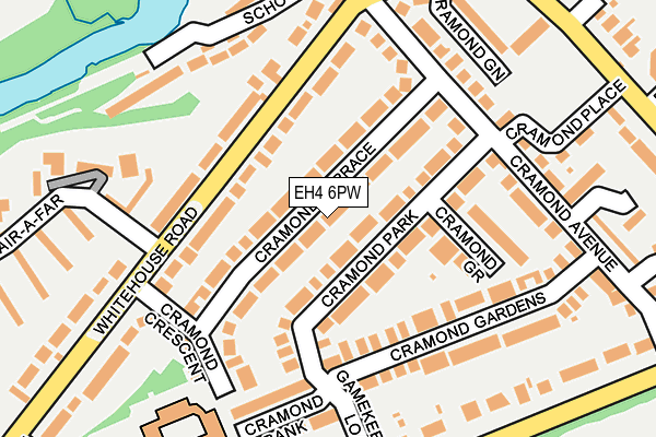EH4 6PW map - OS OpenMap – Local (Ordnance Survey) EH4 6PW map - OS OpenMap – Local (Ordnance Survey)