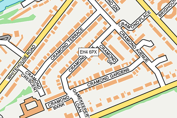 EH4 6PX map - OS OpenMap – Local (Ordnance Survey) EH4 6PX map - OS OpenMap – Local (Ordnance Survey)