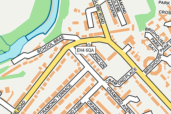 EH4 6QA map - OS OpenMap – Local (Ordnance Survey) EH4 6QA map - OS OpenMap – Local (Ordnance Survey)