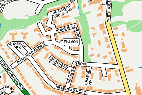 EH4 6QN map - OS OpenMap – Local (Ordnance Survey) EH4 6QN map - OS OpenMap – Local (Ordnance Survey)