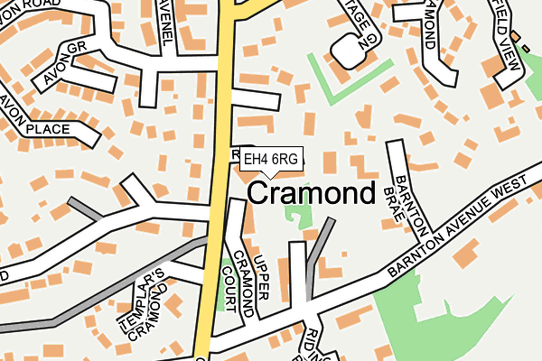 EH4 6RG map - OS OpenMap – Local (Ordnance Survey)