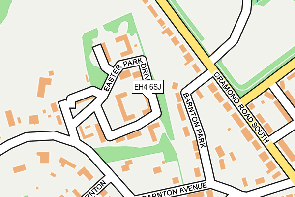EH4 6SJ map - OS OpenMap – Local (Ordnance Survey)