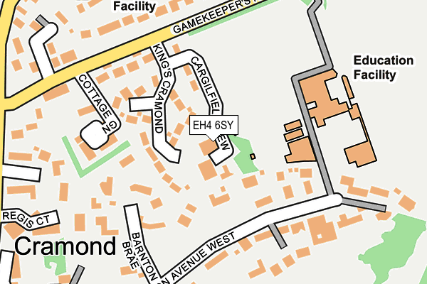 EH4 6SY map - OS OpenMap – Local (Ordnance Survey) EH4 6SY map - OS OpenMap – Local (Ordnance Survey)