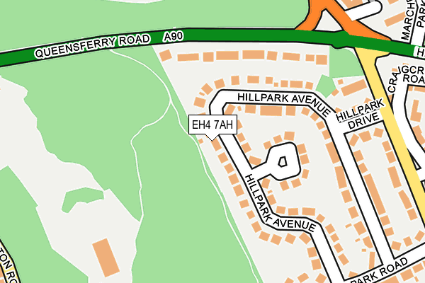 EH4 7AH map - OS OpenMap – Local (Ordnance Survey) EH4 7AH map - OS OpenMap – Local (Ordnance Survey)