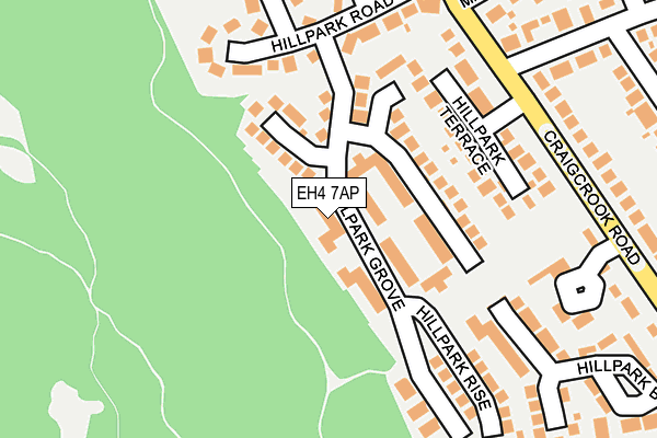 EH4 7AP map - OS OpenMap – Local (Ordnance Survey) EH4 7AP map - OS OpenMap – Local (Ordnance Survey)