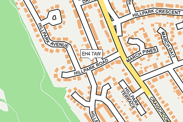 EH4 7AW map - OS OpenMap – Local (Ordnance Survey) EH4 7AW map - OS OpenMap – Local (Ordnance Survey)