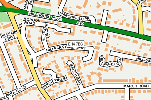EH4 7BG map - OS OpenMap – Local (Ordnance Survey) EH4 7BG map - OS OpenMap – Local (Ordnance Survey)