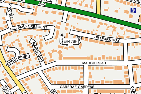 EH4 7BH map - OS OpenMap – Local (Ordnance Survey) EH4 7BH map - OS OpenMap – Local (Ordnance Survey)