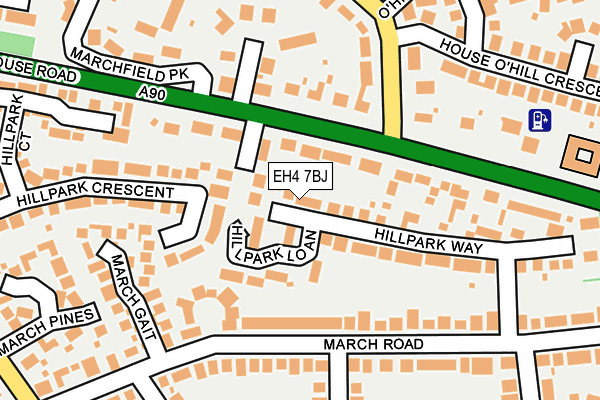 EH4 7BJ map - OS OpenMap – Local (Ordnance Survey) EH4 7BJ map - OS OpenMap – Local (Ordnance Survey)