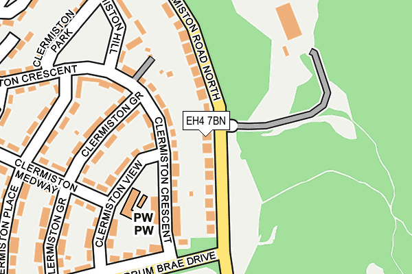 EH4 7BN map - OS OpenMap – Local (Ordnance Survey) EH4 7BN map - OS OpenMap – Local (Ordnance Survey)