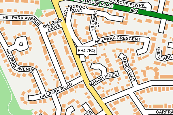 EH4 7BQ map - OS OpenMap – Local (Ordnance Survey) EH4 7BQ map - OS OpenMap – Local (Ordnance Survey)