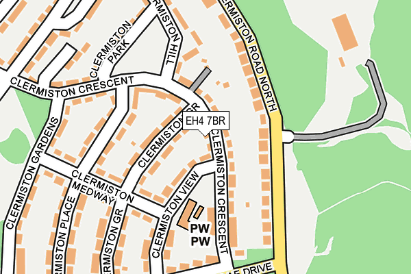 EH4 7BR map - OS OpenMap – Local (Ordnance Survey) EH4 7BR map - OS OpenMap – Local (Ordnance Survey)