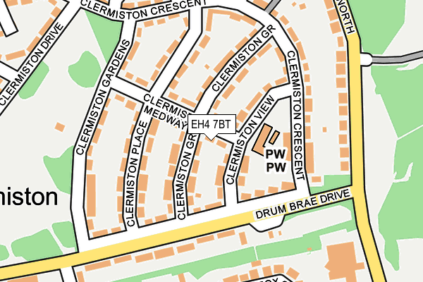EH4 7BT map - OS OpenMap – Local (Ordnance Survey) EH4 7BT map - OS OpenMap – Local (Ordnance Survey)