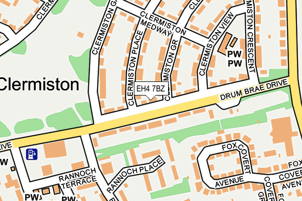 EH4 7BZ map - OS OpenMap – Local (Ordnance Survey) EH4 7BZ map - OS OpenMap – Local (Ordnance Survey)
