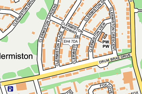 EH4 7DA map - OS OpenMap – Local (Ordnance Survey) EH4 7DA map - OS OpenMap – Local (Ordnance Survey)