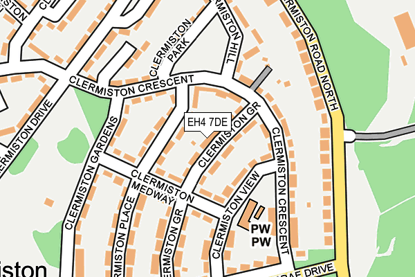 EH4 7DE map - OS OpenMap – Local (Ordnance Survey) EH4 7DE map - OS OpenMap – Local (Ordnance Survey)