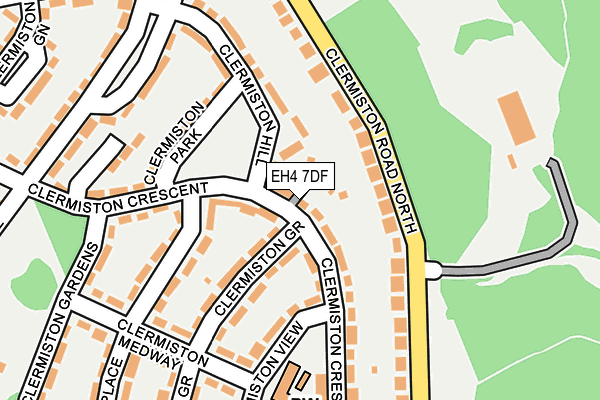 EH4 7DF map - OS OpenMap – Local (Ordnance Survey) EH4 7DF map - OS OpenMap – Local (Ordnance Survey)