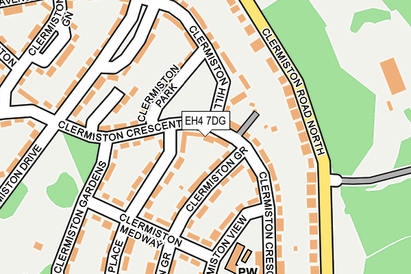 EH4 7DG map - OS OpenMap – Local (Ordnance Survey) EH4 7DG map - OS OpenMap – Local (Ordnance Survey)