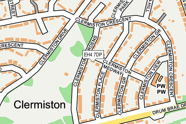 EH4 7DP map - OS OpenMap – Local (Ordnance Survey) EH4 7DP map - OS OpenMap – Local (Ordnance Survey)