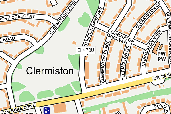 EH4 7DU map - OS OpenMap – Local (Ordnance Survey) EH4 7DU map - OS OpenMap – Local (Ordnance Survey)