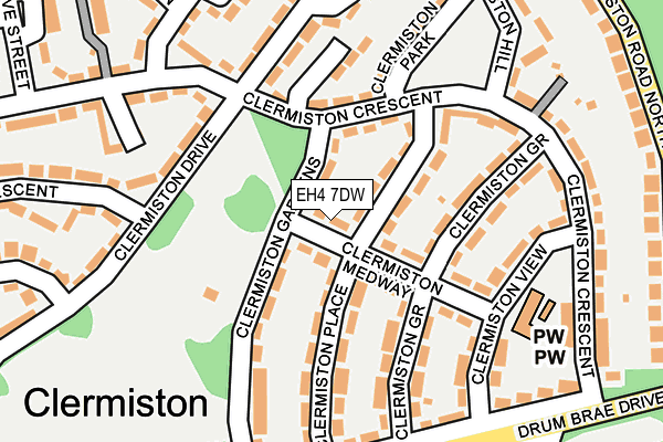 EH4 7DW map - OS OpenMap – Local (Ordnance Survey) EH4 7DW map - OS OpenMap – Local (Ordnance Survey)