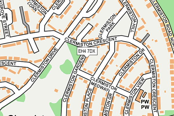 EH4 7DX map - OS OpenMap – Local (Ordnance Survey) EH4 7DX map - OS OpenMap – Local (Ordnance Survey)
