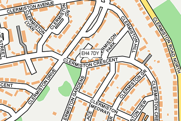 EH4 7DY map - OS OpenMap – Local (Ordnance Survey) EH4 7DY map - OS OpenMap – Local (Ordnance Survey)