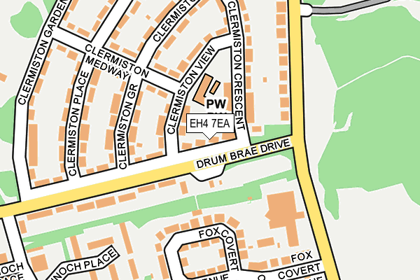 EH4 7EA map - OS OpenMap – Local (Ordnance Survey) EH4 7EA map - OS OpenMap – Local (Ordnance Survey)
