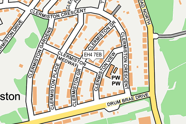 EH4 7EB map - OS OpenMap – Local (Ordnance Survey) EH4 7EB map - OS OpenMap – Local (Ordnance Survey)