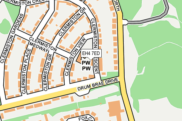 EH4 7ED map - OS OpenMap – Local (Ordnance Survey) EH4 7ED map - OS OpenMap – Local (Ordnance Survey)