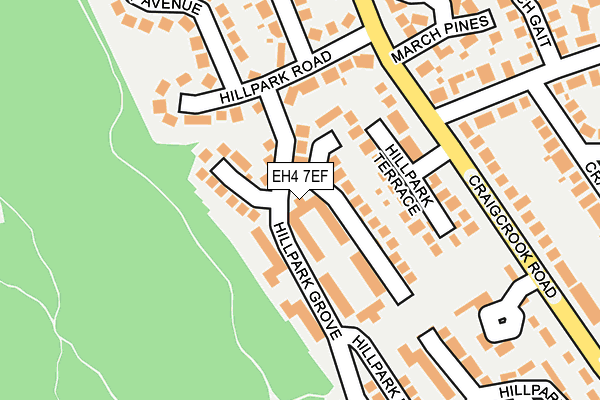 EH4 7EF map - OS OpenMap – Local (Ordnance Survey)