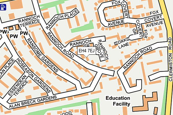 EH4 7EJ map - OS OpenMap – Local (Ordnance Survey) EH4 7EJ map - OS OpenMap – Local (Ordnance Survey)