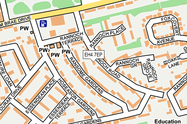 EH4 7EP map - OS OpenMap – Local (Ordnance Survey) EH4 7EP map - OS OpenMap – Local (Ordnance Survey)